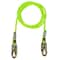 Notch Equipment Rope Logic 1/2in x 10ft Wire Core Steel Snap Green Lanyard 29108 - alternate 2